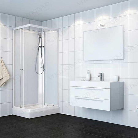 OUTLET: Vikingbad Kiev Dusjkabinett Rett H210cm