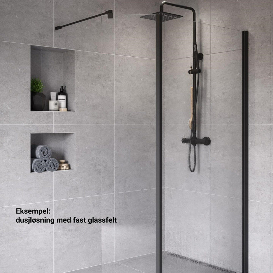 VikingBad Liam Glassfelt Rett H193cm VikingBad Dusjvegg