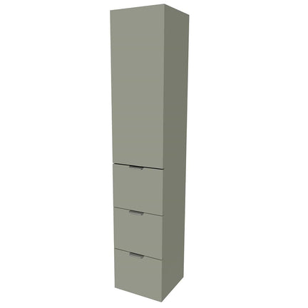 VikingBad MIE TREND H176 3S Høyskap Oliven VikingBad Høyskap bad VB-115444