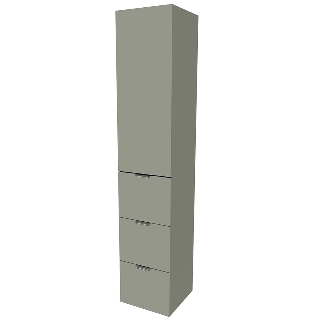 VikingBad MIE TREND H176 3S Høyskap Oliven VikingBad Høyskap bad VB-115444