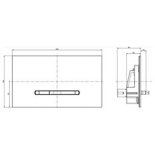 OUTLET: Villeroy & Boch ViConnect E300 Trykkplate