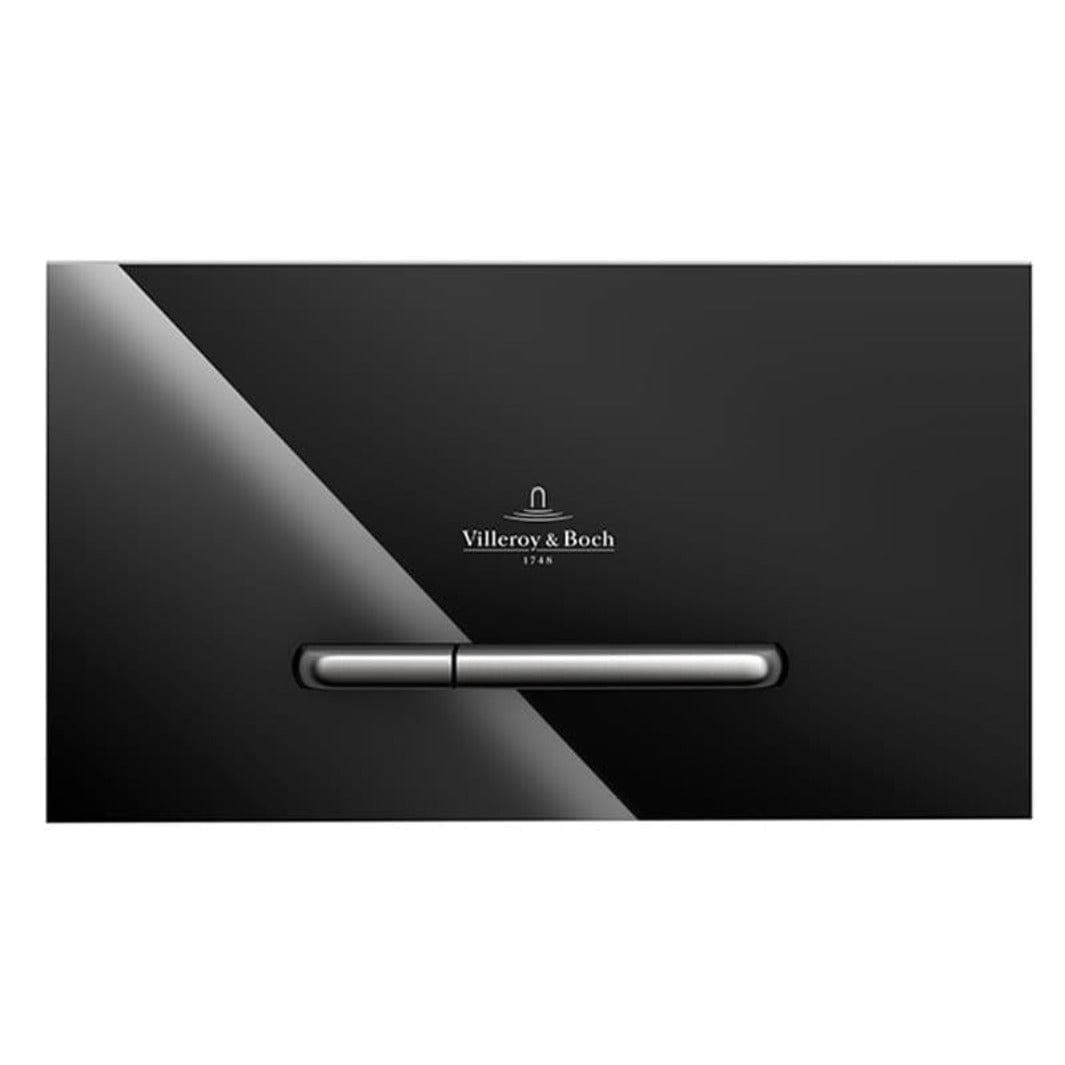 Villeroy & Boch ViConnect M300 Trykkplate - glass Svart glass Villeroy & Boch Betjeningsplate og trykknapper VIL-6026019